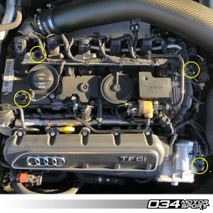 DENSITY LINE ENGINE COVER GROMMETS FOR AUDI 8V.5 RS3 AND 8S TTRS