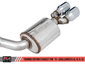 AWE Touring Edition Exhaust for 15+ Charger 6.4 / 6.2 SC - Non-Resonated - Diamond Black Tips