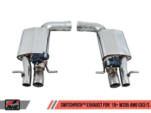 AWE Track Edition Exhaust System for 2019+ Mercedes-Benz W205 AMG C63/S Coupe (no tips)
