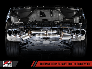 AWE Touring Edition Exhaust for C8 Corvette -- Diamond Black Tips