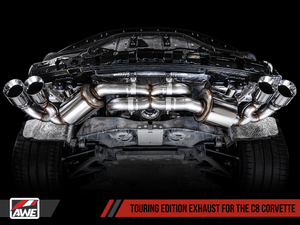 AWE Touring Edition Exhaust for C8 Corvette -- Diamond Black Tips