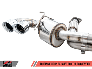 AWE Touring Edition Exhaust for C8 Corvette -- Diamond Black Tips