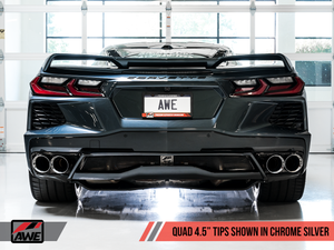 AWE Track Edition Exhaust for C8 Corvette -- Chrome Silver Tips