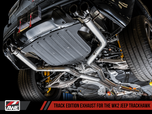 AWE Track Edition Exhaust for Jeep Grand Cherokee SRT and Trackhawk - for use with stock tips
