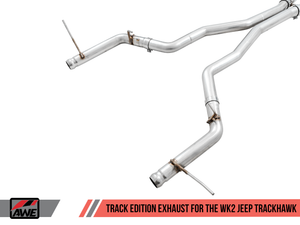 AWE Track Edition Exhaust for Jeep Grand Cherokee SRT and Trackhawk - for use with stock tips