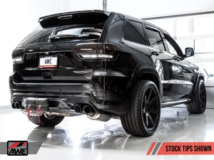 AWE Track Edition Exhaust for Jeep Grand Cherokee SRT and Trackhawk - for use with stock tips