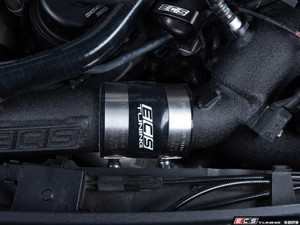 B9 S4 Post Throttle Valve Charge Pipe Kit - Wrinkle Black