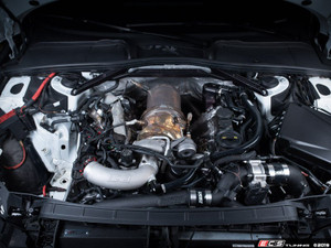 B9 S4 Post Throttle Valve Charge Pipe Kit - Wrinkle Black