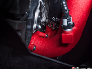 B9 S4 Post Throttle Valve Charge Pipe Kit - Wrinkle Red