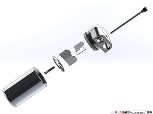 Universal ECS Tuning Baffled Oil Catch Can Kit (8oz)