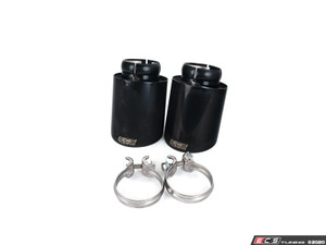 MK6 GTI Muffler Delete Kit - With 4.0" Black Chrome Tips