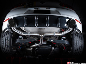 MK6 GTI Muffler Delete Kit - With 4.0" Black Chrome Tips