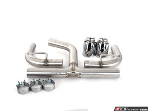 MK7 GTI Muffler Delete Kit - With 4.0" Chrome Tips