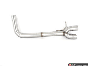 MK7 Jetta Quad Exit Axle-Back Exhaust System - With ABS Rear Diffuser & 3.5" Black Chrome Tips