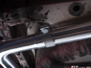 MK7 Jetta Quad Exit Axle-Back Exhaust System - With ABS Rear Diffuser & 3.5" Black Chrome Tips