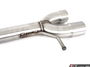 MK7 Jetta Quad Exit Axle-Back Exhaust System - With ABS Rear Diffuser & 3.5" Chrome Tips
