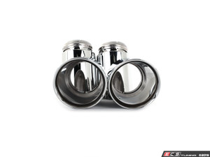 MK7 Jetta Quad Exit Axle-Back Exhaust System - With ABS Rear Diffuser & 3.5" Chrome Tips