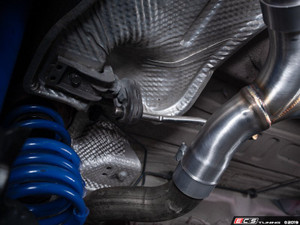 MK7 Jetta Quad Exit Axle-Back Exhaust System - With ABS Rear Diffuser & 3.5" Chrome Tips