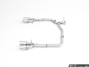 MK7 Jetta Quad Exit Axle-Back Exhaust System - With ABS Rear Diffuser & 3.5" Chrome Tips