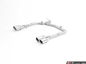 MK7 Jetta Quad Exit Axle-Back Exhaust System - With ABS Rear Diffuser & 3.5" Chrome Tips