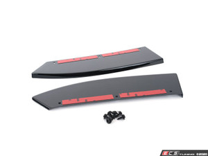 Audi B9 S4 / A4 S-Line Rear Bumper Side Splitters - Gloss Black