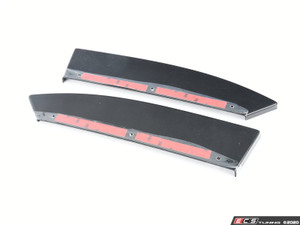Audi B9 S4 / A4 S-Line Rear Bumper Side Splitters - Gloss Black