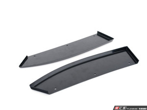 Audi B9 S4 / A4 S-Line Rear Bumper Side Splitters - Gloss Black