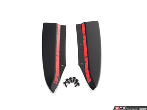 Audi B8.5 S4 / A4 S-Line Rear Bumper Side Splitters - Gloss Black