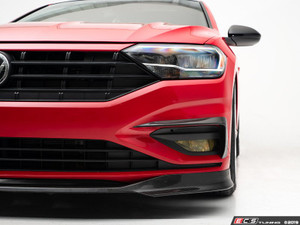 MK7 Jetta 1.4T Carbon Fiber Front Bumper Grille Flare Set