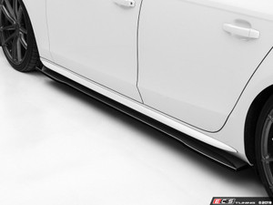 Audi B8/B8.5 A4/S4 Flat Side Skirts - Gloss Black