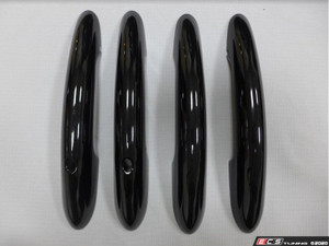 Door Handle Piano Black Cover - Set Of Four With Key/Lights