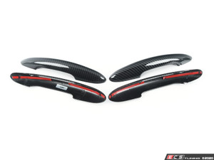 Door Handle Carbon Fiber Design Cover - Set Of Four | ES4265353
