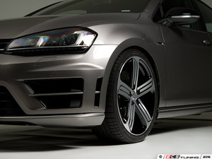 Front Bumper Side Vinyl Inlay Set - Gloss Black