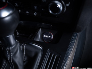 Billet Power Port Plug - "Eject" - Black Anodized