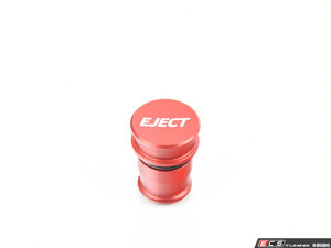 Billet Power Port Plug - "Eject" - Red Anodized