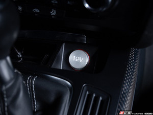 Billet Power Port Plug - "12V" - Clear Anodized