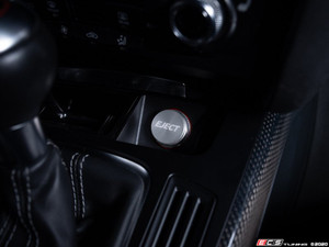 Billet Power Port Plug - "Eject" - Clear Anodized