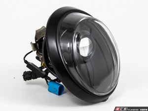 911/930/964 LED Headlight Conversion Set - Black Reflector, Clear Lens, Primed Trim Ring