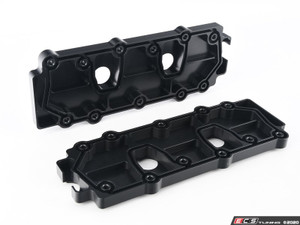 993 Billet Aluminum Lower Valve Cover Pair - Black