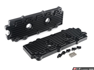 993 Billet Aluminum Lower Valve Cover Pair - Black