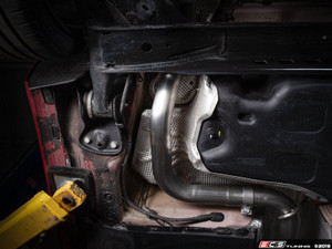 MK7 Jetta Borla Quad Tip Cat-Back Exhaust System - With ECS ABS Rear Diffuser