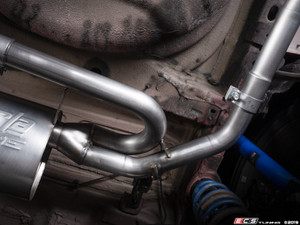 MK7 Jetta Borla Quad Tip Cat-Back Exhaust System - With ECS Carbon Fiber Rear Diffuser