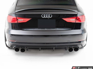 Audi S3 Pre-Facelift Rear Diffuser - Gloss Black