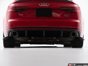 Audi B9 A4 S-Line Pre-Facelift Rear Diffuser - Gloss Black