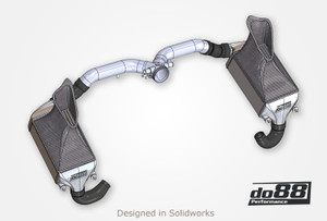 Porsche 997.2 Turbo 2010- Intercooler kit for OEM Y-pipe