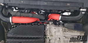 AUDI / VW - 1.8 / 2.0 TSI (MQB) OEM IC Pressure pipes (Red) with Black hoses