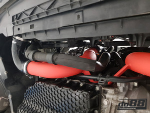 AUDI / VW - 1.8 / 2.0 TSI (MQB) OEM IC Pressure pipes (Red) with Black hoses
