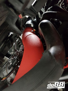 AUDI / VW - 1.8 / 2.0 TSI (MQB) OEM IC Pressure pipes (Red) with Black hoses