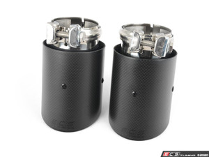 ECS UNIVERSAL Swivel Exhaust Tips - 3.5" Carbon Fiber - Pair