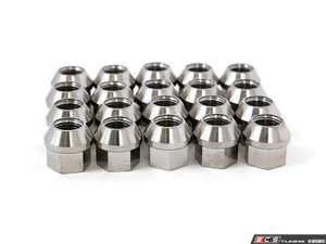 Titanium Conical Seat Lug Nut Set - Open Ended - 20 Pieces